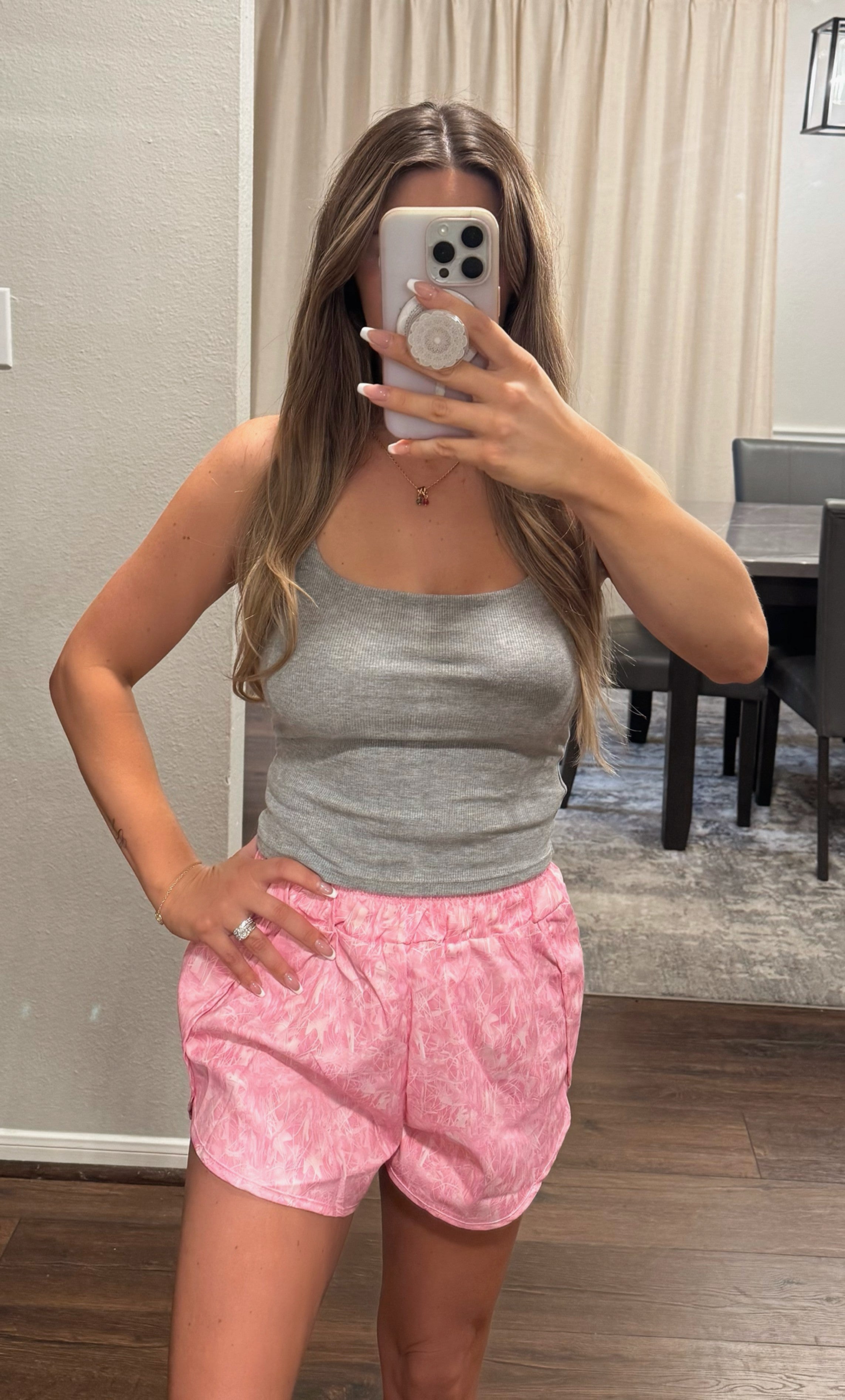 Pink Camo Shorts