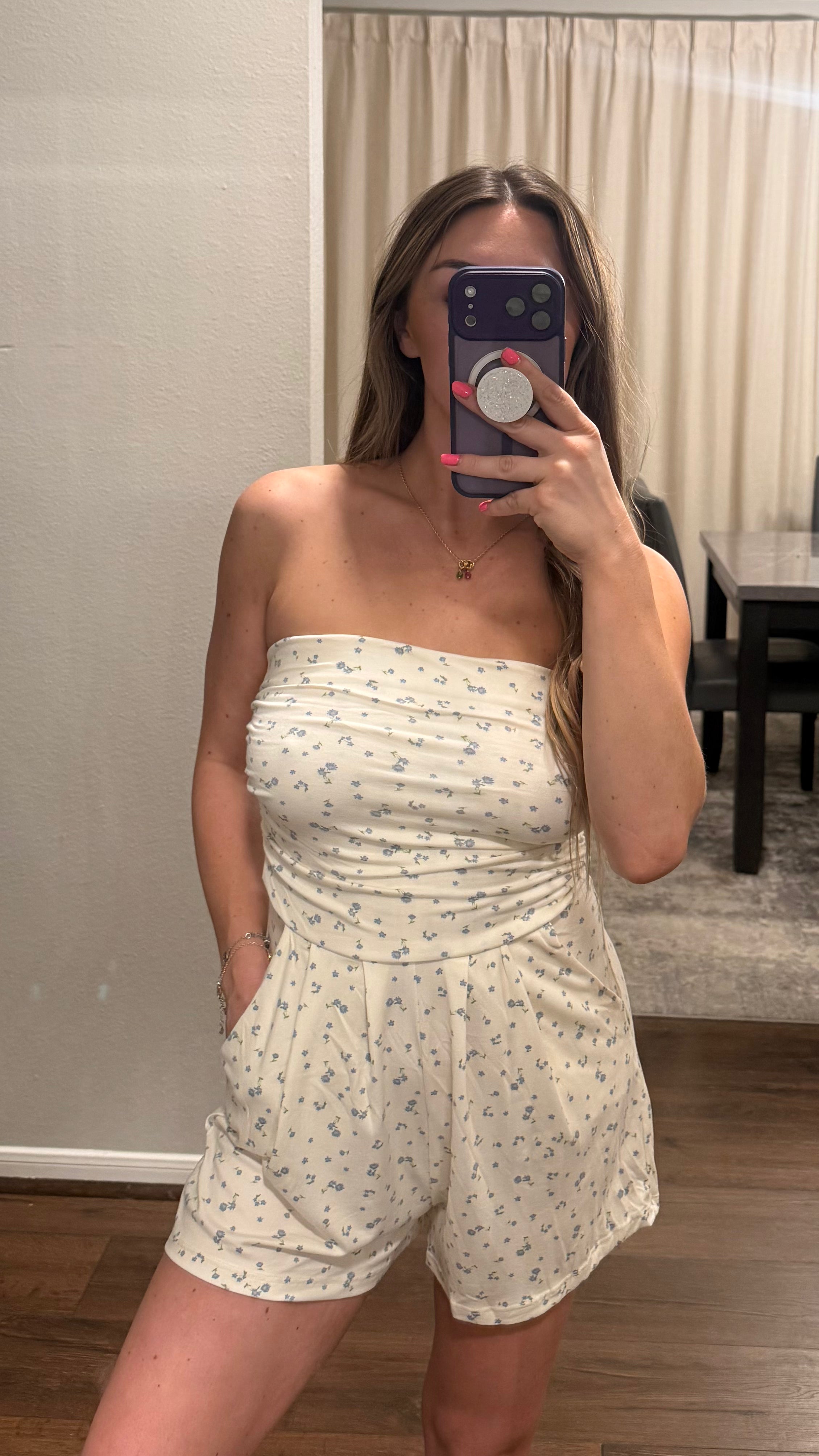 Floral Tube Romper