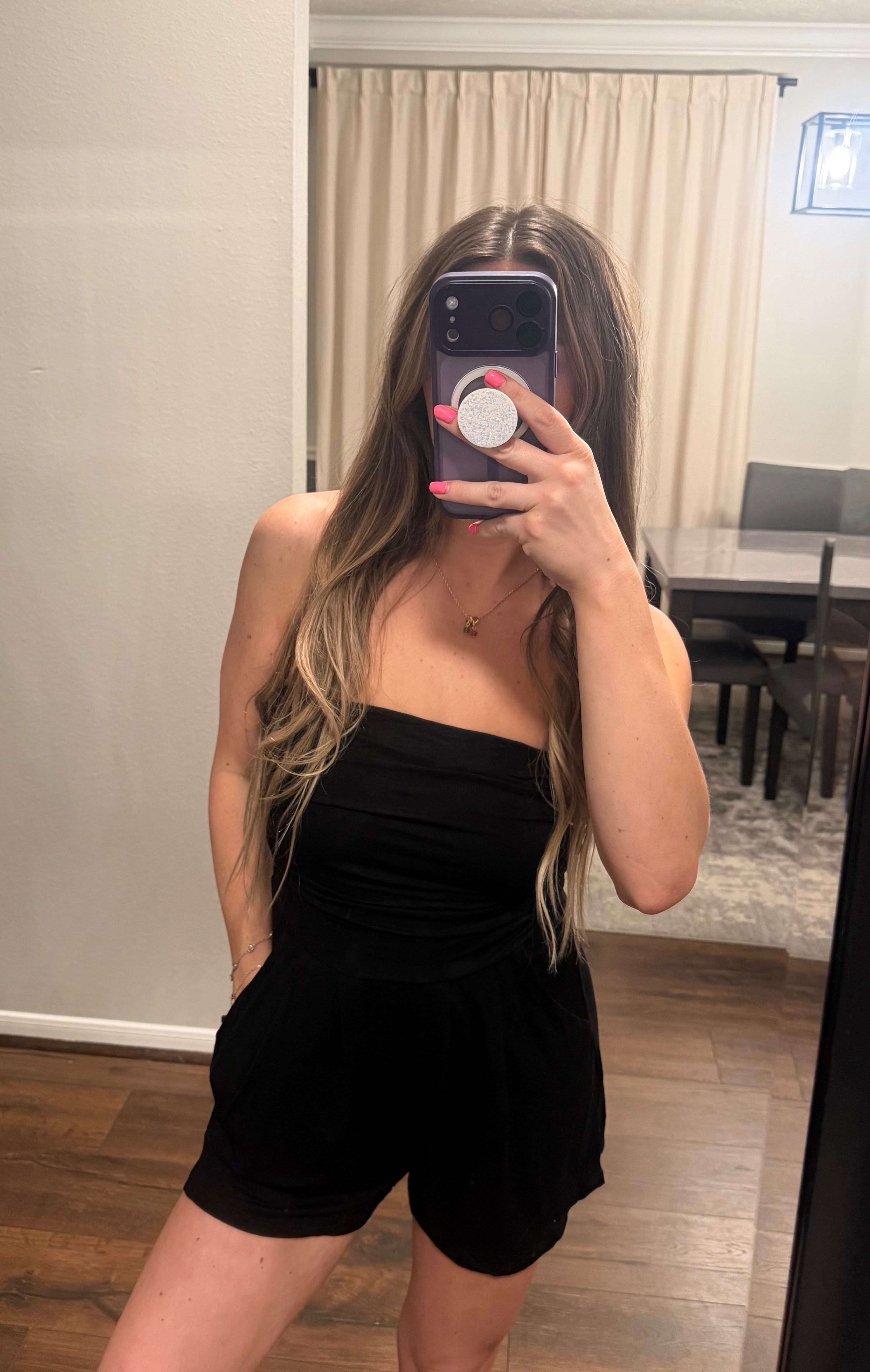 Black Tube Romper