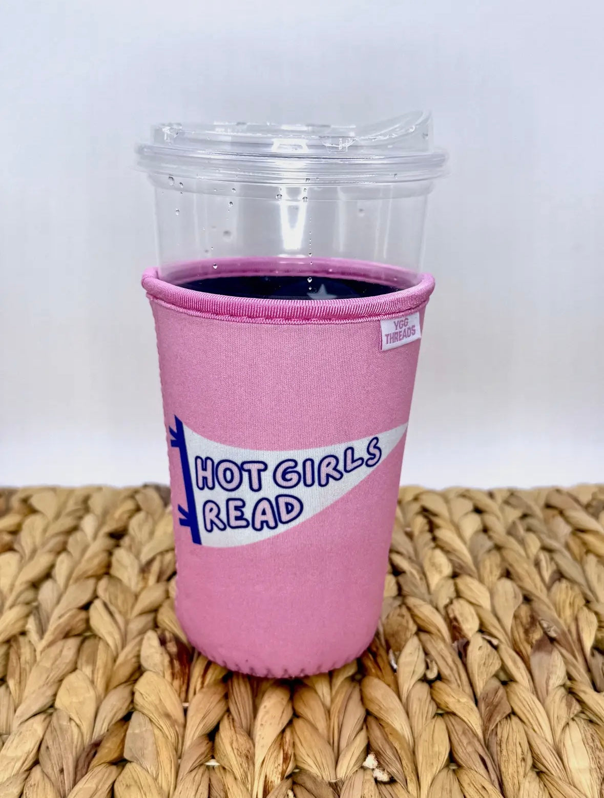 Hot Girls Read Drink Sleeve- Medium