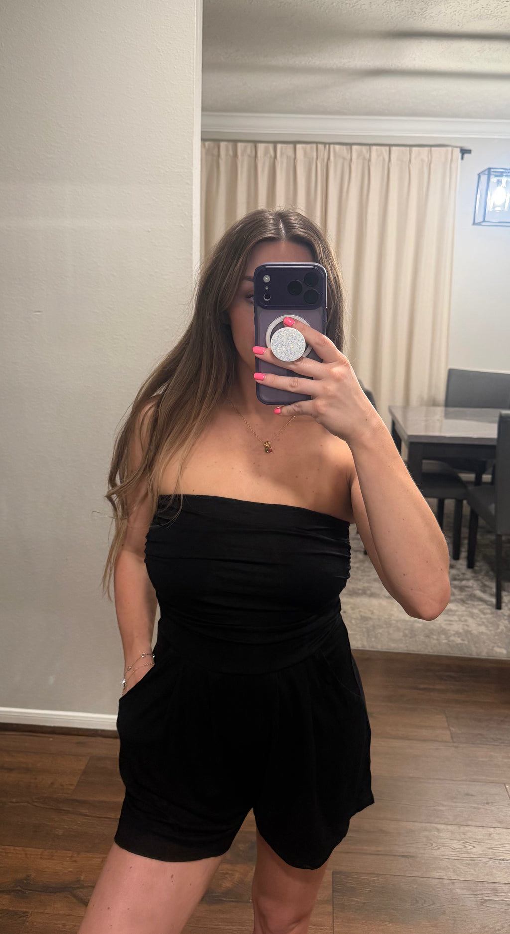 Black Tube Romper